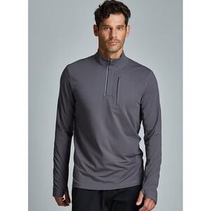 Fourlaps Venture Half Zip Charcoal XL Athletic Pullover Running Performance Gym